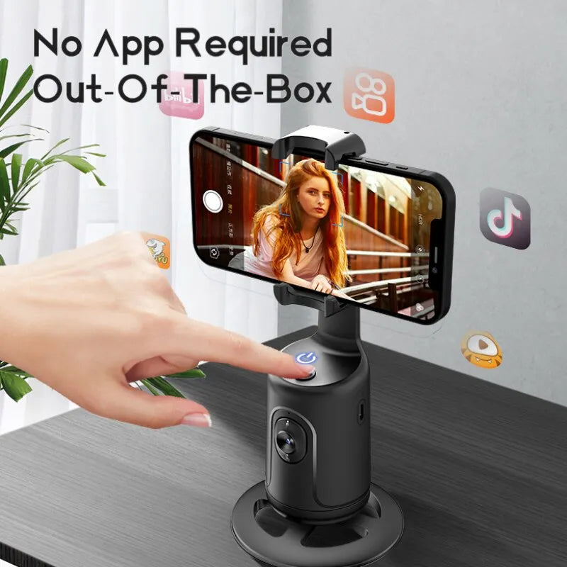 New Mini Selfie Stick Automatic Tracking Shooting 360 Degree Rotation