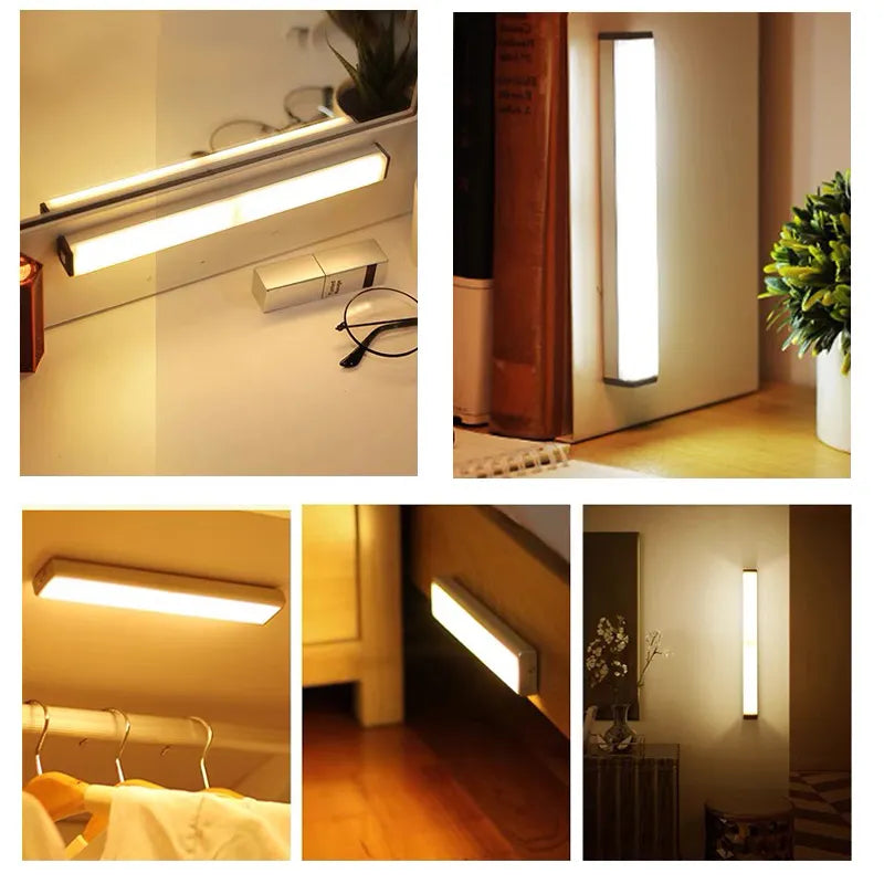 Motion Sensor LED Light Wireless USB Rechargeable Night Light