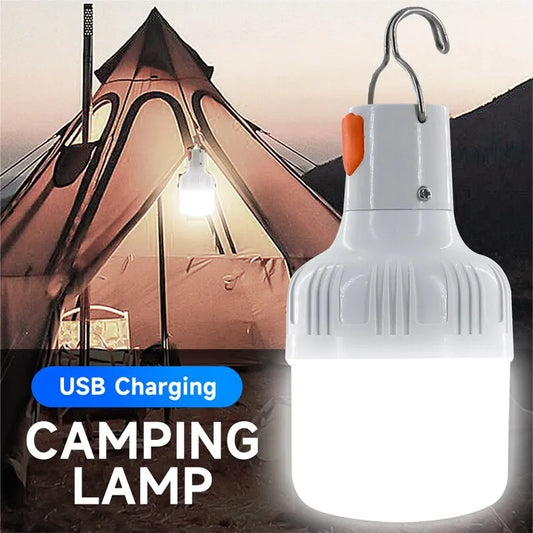 LED Outdoor Camping USB Rechargeable Lantern Lamp Bulbs