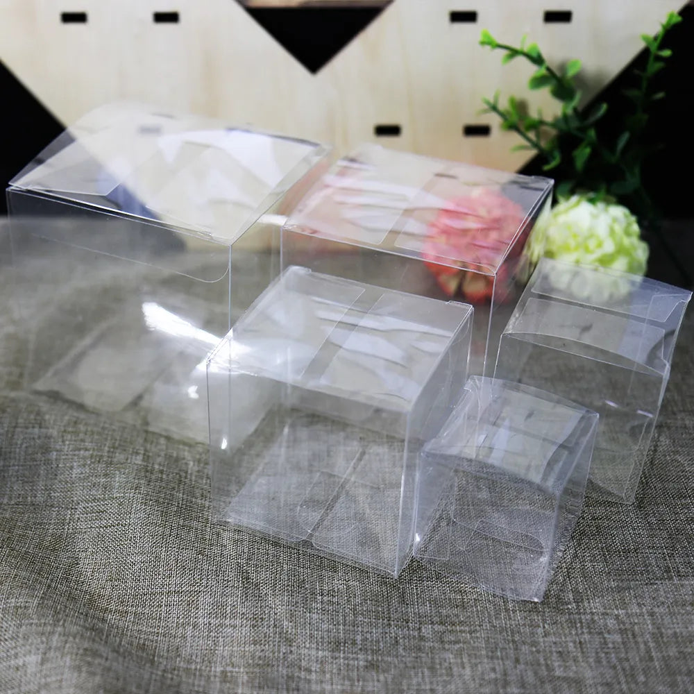 Square Clear Christmas Packaging Gift Boxes