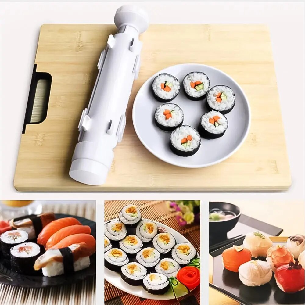 Quick Sushi Maker Rice Vegetable Meat Roller Machine Set