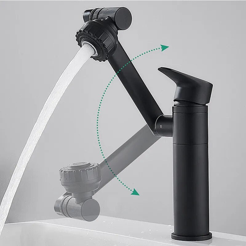 360 Degree Rotating Bathroom Mixer Tap With 2 Spraying Mode