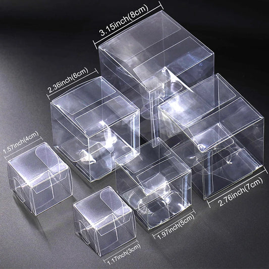 Square Clear Christmas Packaging Gift Boxes