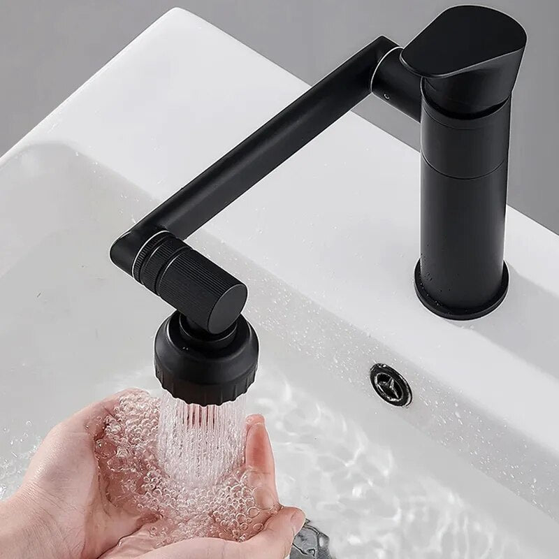 360 Degree Rotating Bathroom Mixer Tap With 2 Spraying Mode