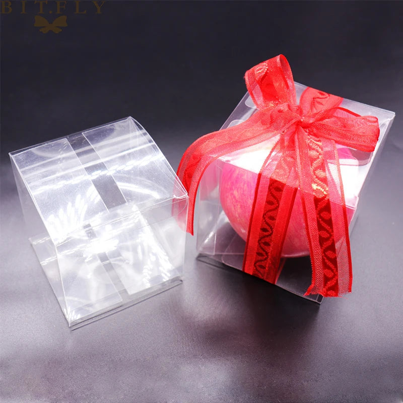 Square Clear Christmas Packaging Gift Boxes