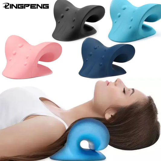 Cervical Traction Device Pillow for Pain Relief Cervical Spine Alignment