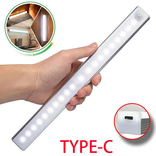 Motion Sensor LED Light Wireless USB Rechargeable Night Light